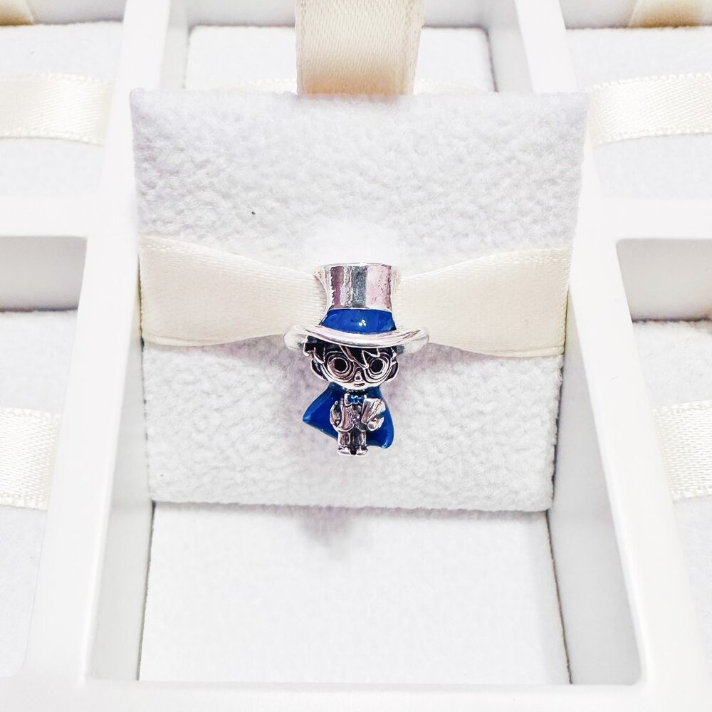 925 Sterling Silver Sailor Moon Tuxedo Mask Charm Bead Fits Pandora Bracelets
